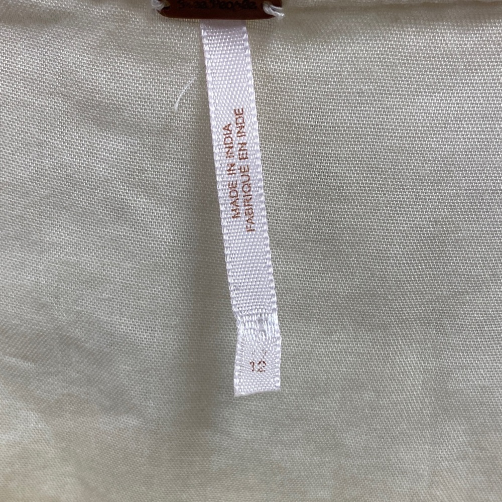 Free People Cream Textured Fabric - Picture 2 of 5